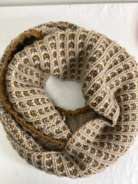 Roots Knitted Cowl Scarf