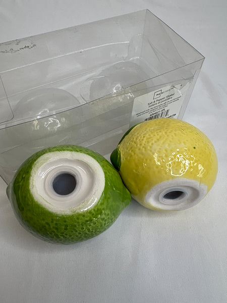Set Of 2 Lemon and Lime Salt and Pepper Shakers