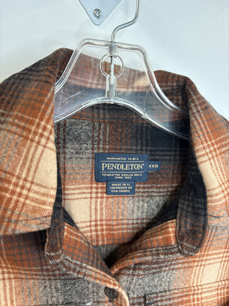 Vintage Pendleton Virgin Wool Plaid Shirt (XXS)