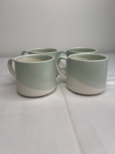 SET OF 4 Starbucks Mint Green Ombré Mugs