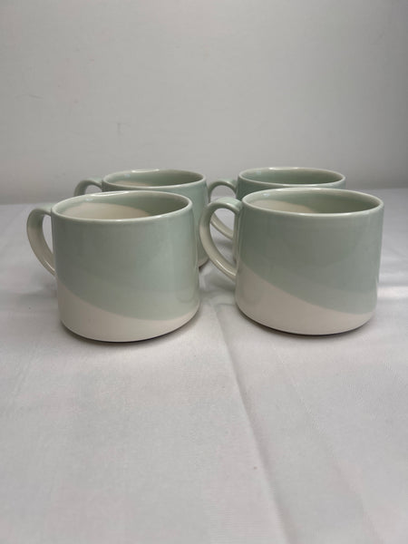 SET OF 4 Starbucks Mint Green Ombré Mugs