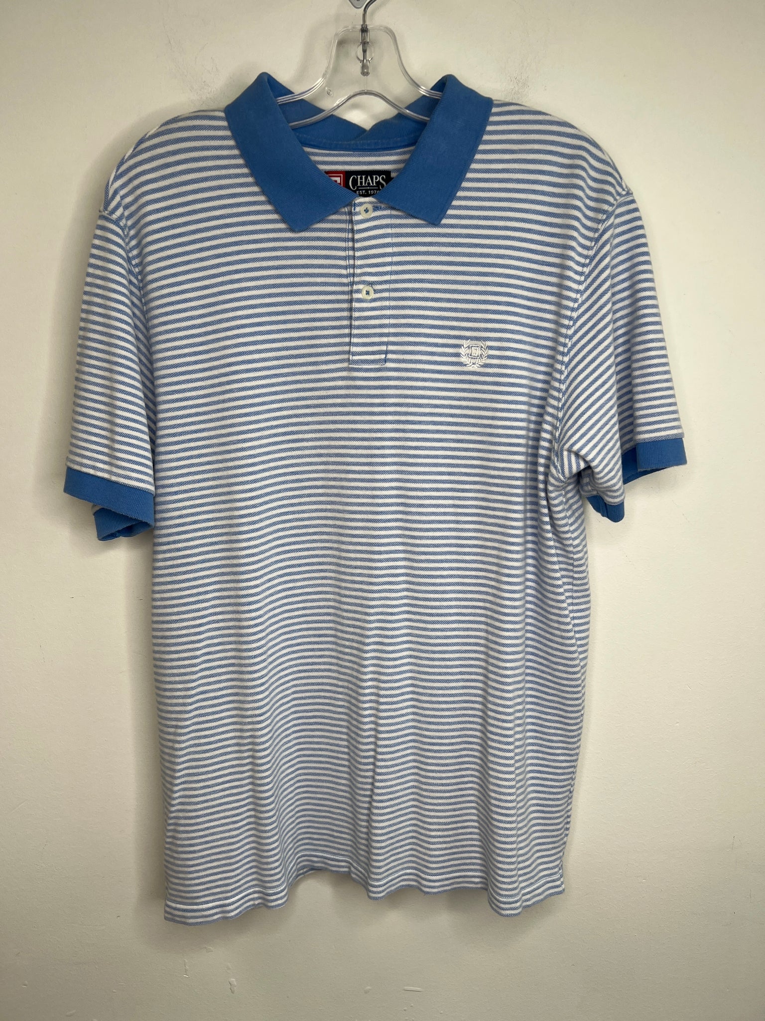 Chaps Striped Polo Shirt (L)