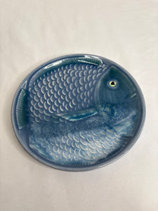Vintage Secla Ceramic Faience Fish Plate