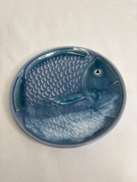 Vintage Secla Ceramic Faience Fish Plate