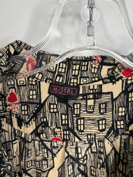 Retro Motel Cotton Mini Dress