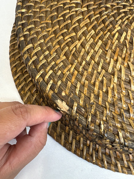 Woven Wicker Chip & Dip