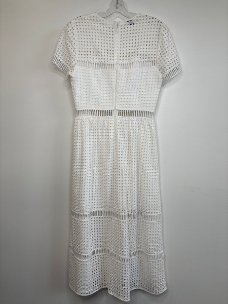 Bebe Jenna Embroidery Cotton Lace Midi Dress (8)