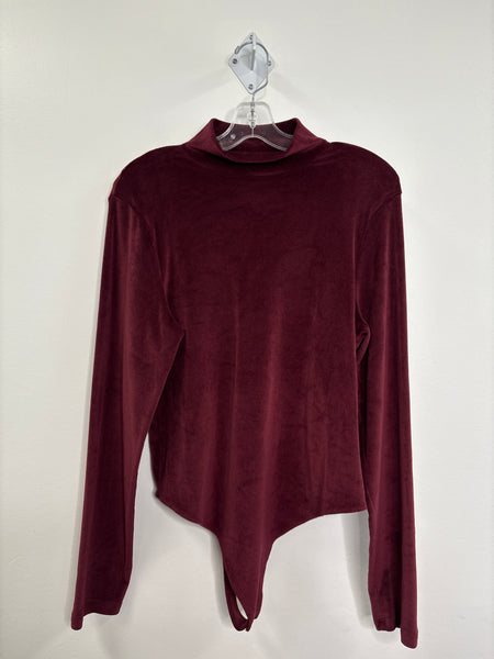 American Eagle Long-Sleeve Velvet Bodysuit (XXL)