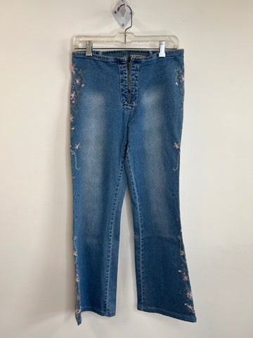 Stone Denim Collection Floral Embroidered Denim Jeans (11)