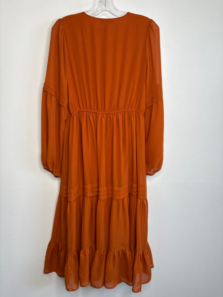 Forever 21 Long Pleasant Sleeve Midi Dress (L)
