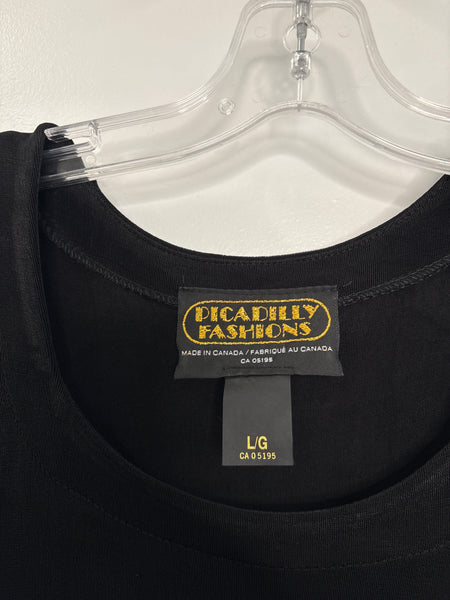 Vintage Picadilly Fashions Long-Sleeve Empire Maxi Dress (L)