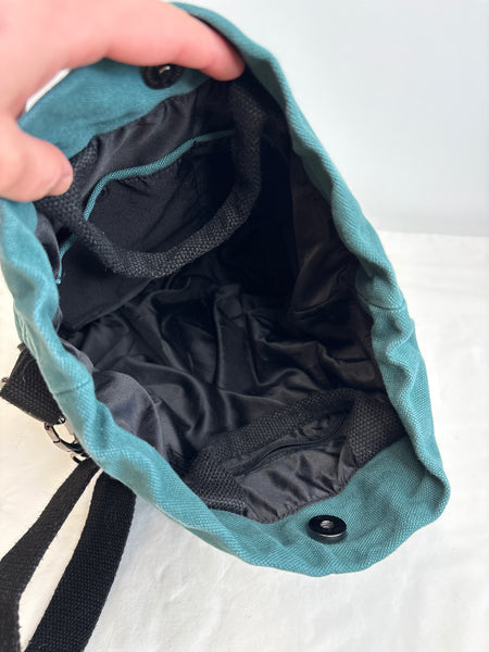 Embroidered Crossbody Sack Bag