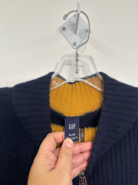 Gap Quarter-Zip Lambswool Sweater (XL)