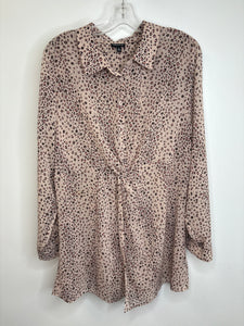 Torrid Sheer Animal Print Long-Sleeve Blouse (2)