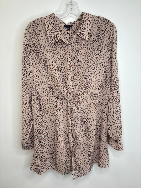 Torrid Sheer Animal Print Long-Sleeve Blouse (2)