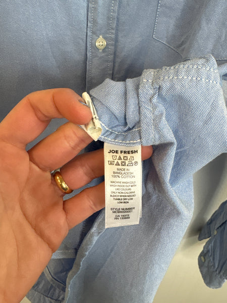 Joe Fresh Button Down Cotton Long Sleeve Shirt (L)