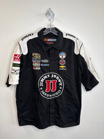 NASCAR by JH Design Jimmy John's Sandwiches Pit Crew Racing Shirt (L)