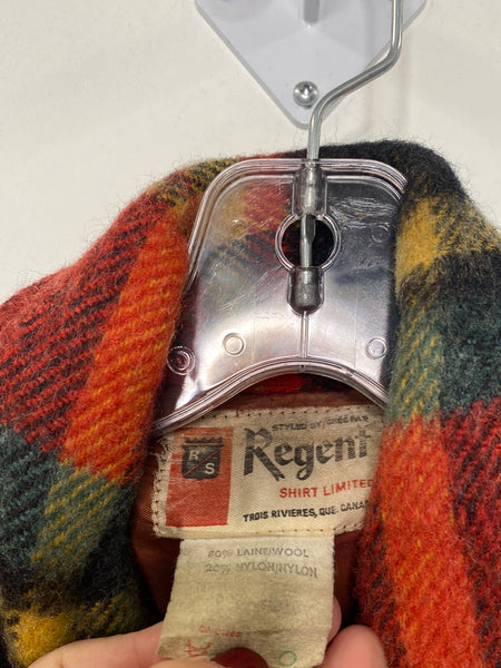 Vintage Regent Wool Plaid Shacket (S/M)