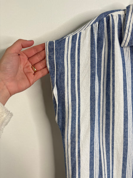 Old Navy Striped Linen-Blend Tunic Dress (XL)