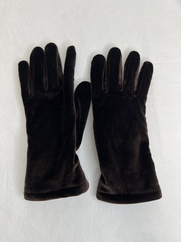 Retro Cejon Thinsulate 40G Dark Brown Velvet Gloves