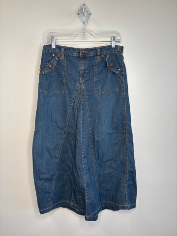 Retro Jones & Co Cotton Maxi Denim Skirt (8)