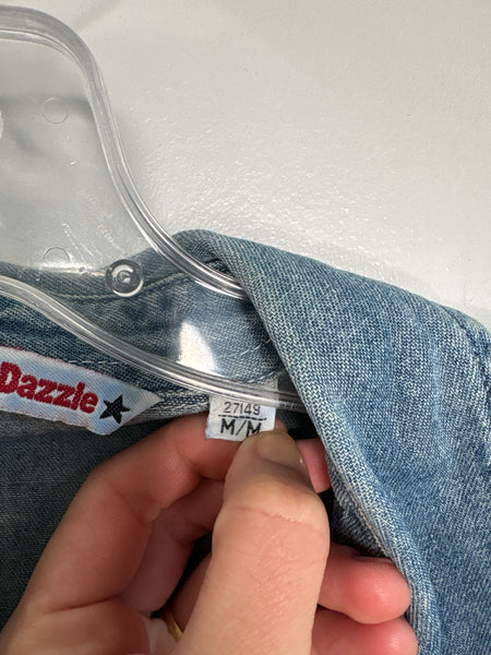 Razzle Dazzle Denim Button-Up Shirt (M)