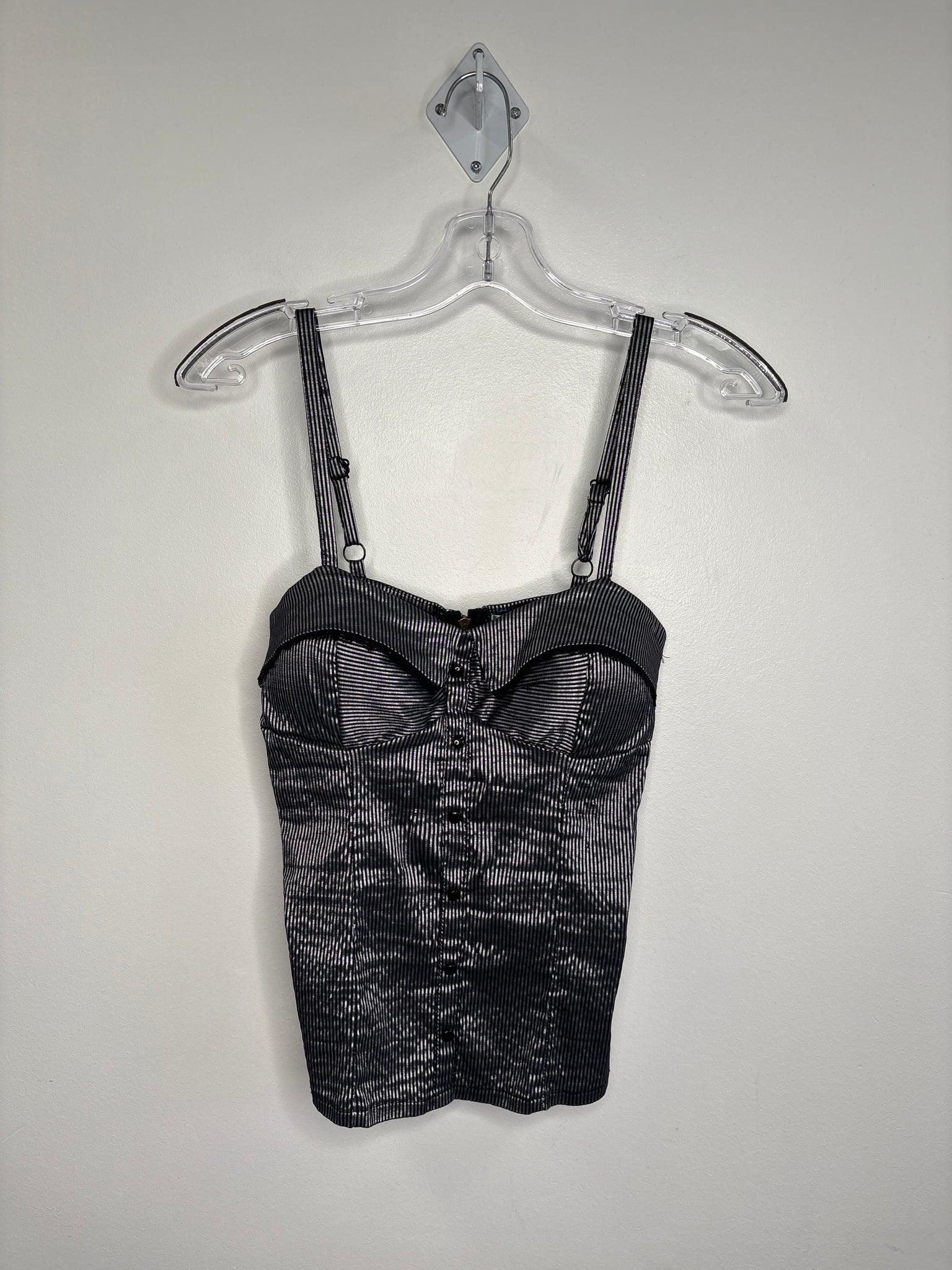 Retro Tempt Y2K Striped Bustier Top (8)