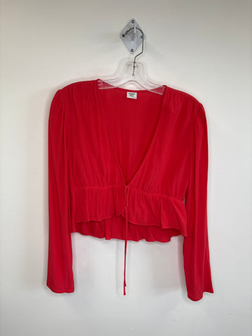 Aritzia Sunday Best Tie Front Blouse (S)