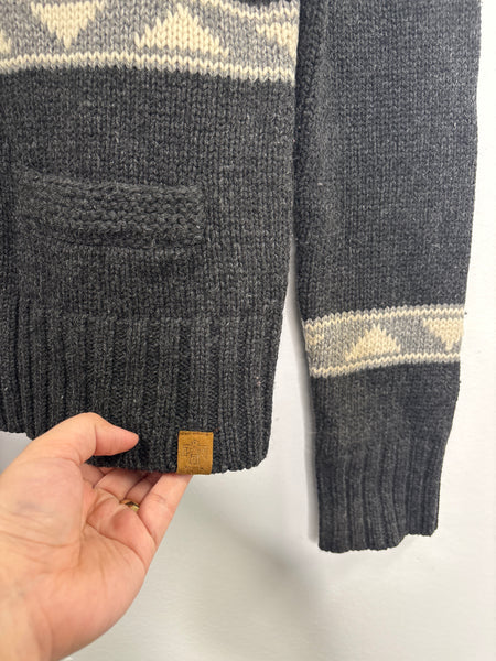 Vintage Aritzia TNA Cowichan Style Thick Wool Zip-Up Jacket