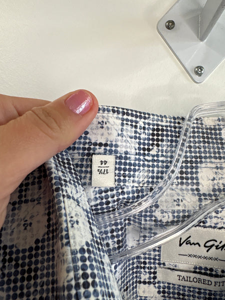 Van Gils Men’s Long Sleeve Tailored Fit Shirt (44)
