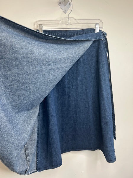 Imagine Me A-line Denim Wrap Skirt (EU 44)