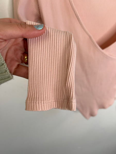 TopShop Soft Pink Long Sleeve Top (4)