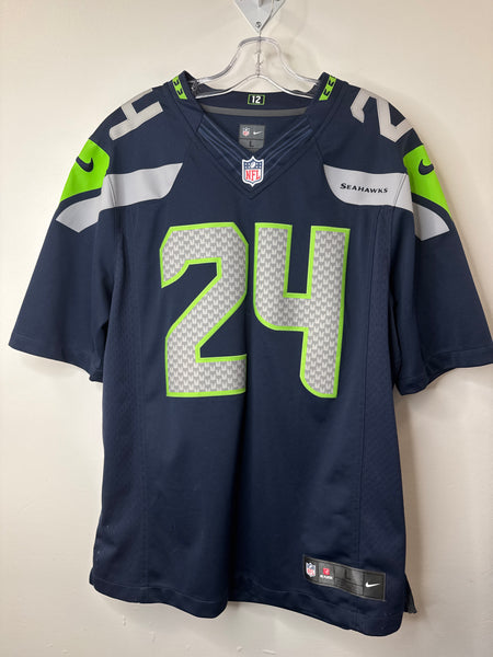 NFL Nike Seattle Seahawks #24 Marshawn Lynch Football Jersey (M)
