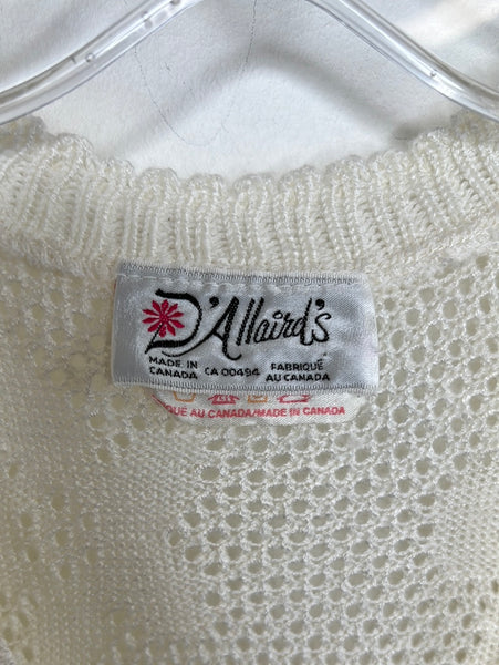 Retro D’allaird’s Knit Button-Up Vest Cardigan Sweater