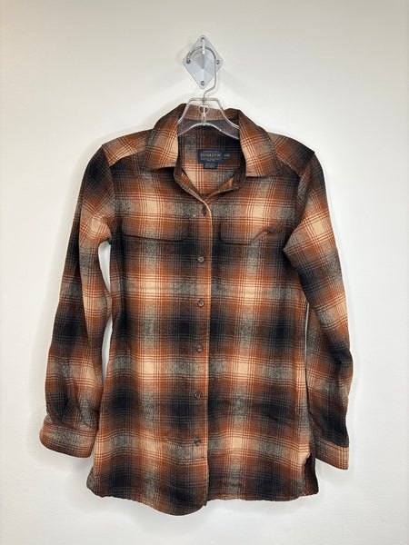 Vintage Pendleton Virgin Wool Plaid Shirt (XXS)