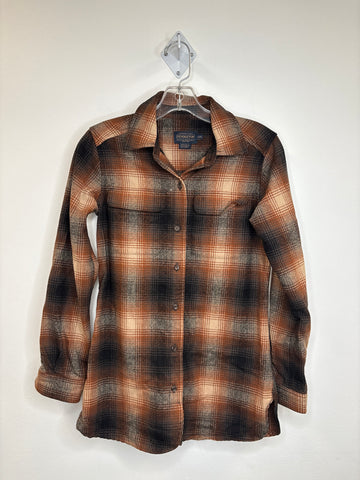 Vintage Pendleton Virgin Wool Plaid Shirt (XXS)