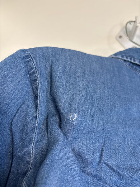 Lee Riders Denim Short Sleeve Button-Up Shirt (S)