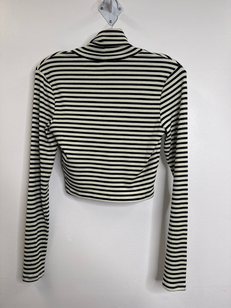 Levi’s Striped Cropped Long-Sleeve Top (S)