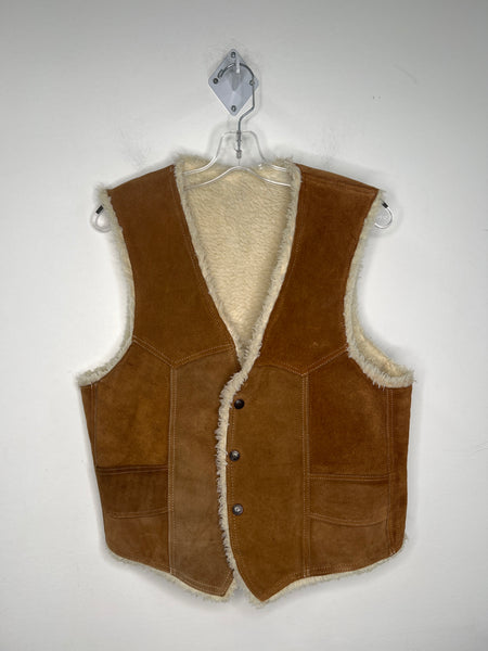 Suede Leather Faux Vest