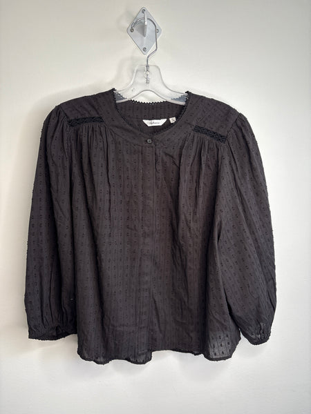 Reitmans Cotton-Blend Long-Sleeve Blouse (XL)