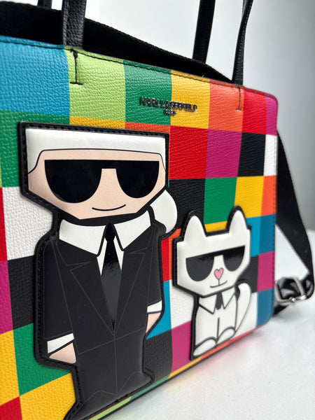 WT Karl Lagerfield Maybelle Satchel Purse