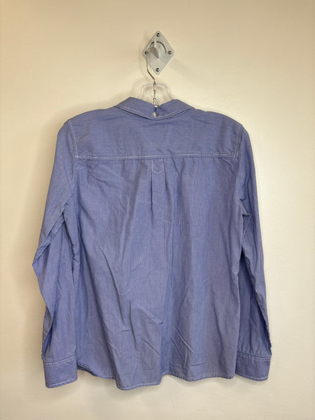 Gap Long-Sleeve Button-Down Cotton Blouse (M)