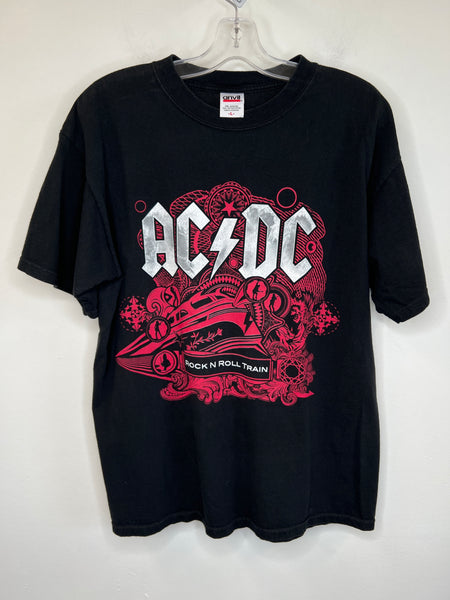 ACDC Rock N Roll Train 2009 Concert Graphic T-shirt (L)