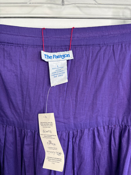 The Paragon Reversible Cotton Tiered-Skirt (L)