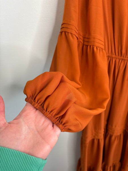 Forever 21 Long Pleasant Sleeve Midi Dress (L)