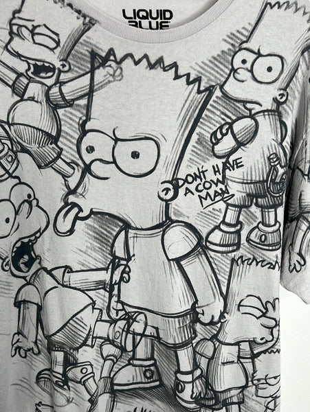 Bart Simpson Doodle Sketch by Matt Groening Graphic Tee (XL)