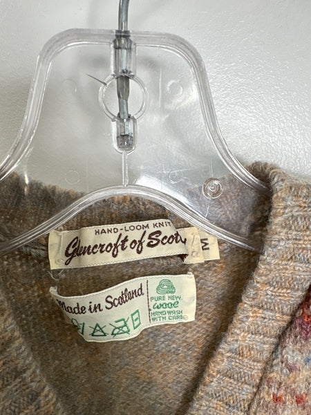 Vintage Glencroft Of Scotland Knit Sweater Vest (M)