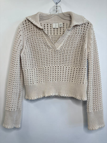 Joie Crochet Cropped Sweater (M)