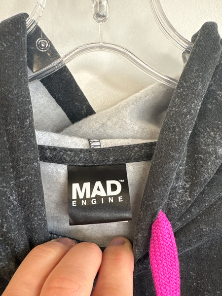 Mad Engine NASA Dark Grey ‘For The Benefit Of All’ Graphic Hoodie (L)