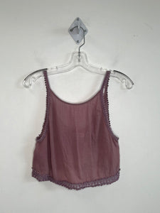 Golden TNA Aritzia Mauve Sleeveless Crop Top (S)